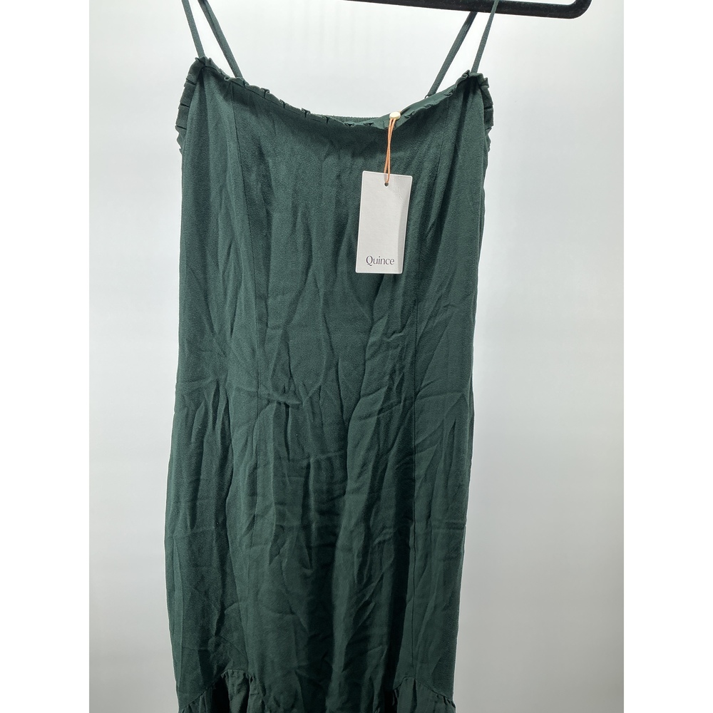 Lightweight Crepe Pleated Hem Midi Dress - Picture 3 of 3